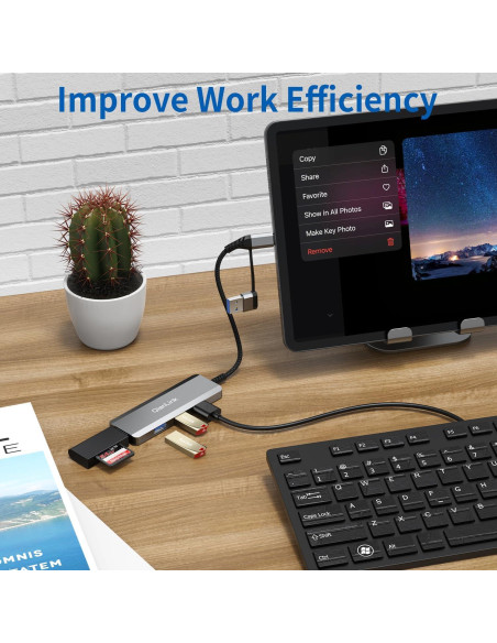 Hub USB C a USB 3.0 QianLink 4 Puertos Alta Velocidad