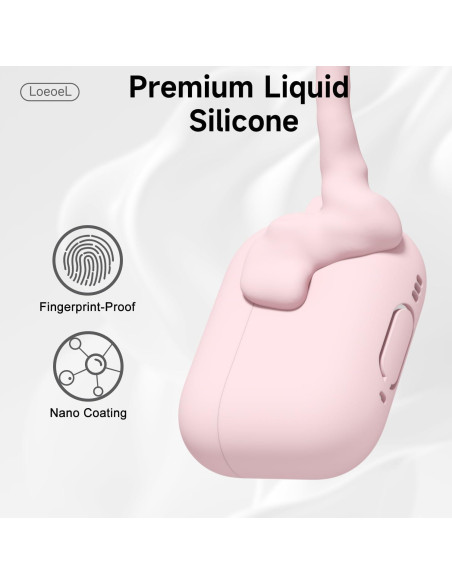 Funda Silicona Rosa para Airpods Pro 1ra y 2da Generación Funda Silicona Rosa para Airpods Pro 1ra y 2da Generación
