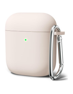 Funda de Silicona Oakxco para Airpods 1/2 Gen Beige