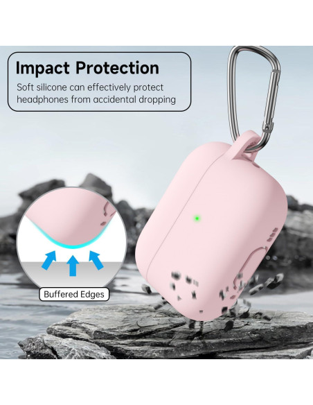 Funda Silicona Rosa para Airpods Pro 1ra y 2da Generación Funda Silicona Rosa para Airpods Pro 1ra y 2da Generación