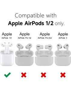 Funda de Silicona Oakxco para Airpods 1/2 Gen Beige 2