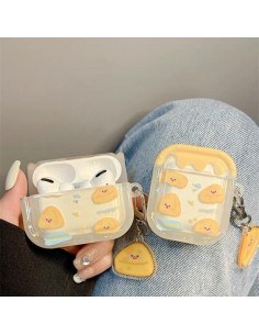 Funda Protectora de Silicona para AirPods 4 Queso Amarillo 2