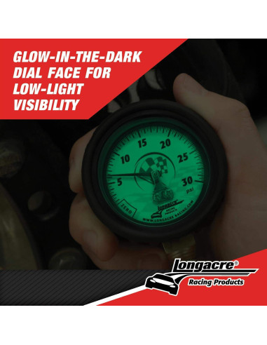 Medidor de Presión de Neumáticos Longacre 0-30 PSI 5.08 cm