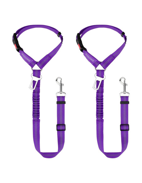 Cinturón de Seguridad para Perros BWOGUE Ajustable 2 Piezas