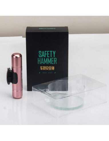 Martillo de Seguridad Diroya 2-en-1 Cortador de Cinturón Plata