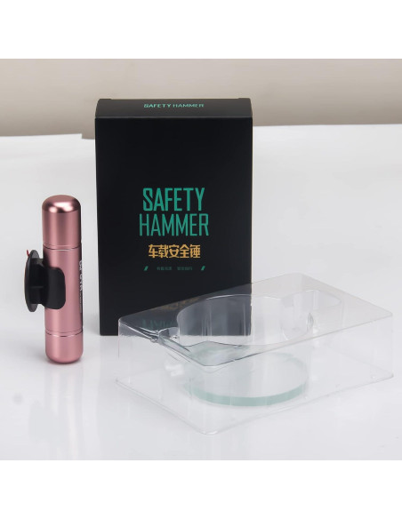 Martillo de Seguridad Diroya 2-en-1 Cortador de Cinturón Plata