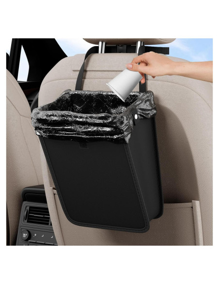 Basurero de Coche DEYILIAN Plegable con 36 Bolsas Desechables