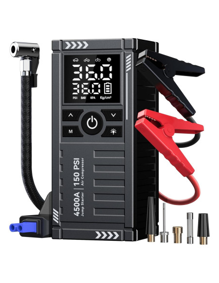 Arrancador de Batería KOLTGOO XM-1001 con Compresor 4500A