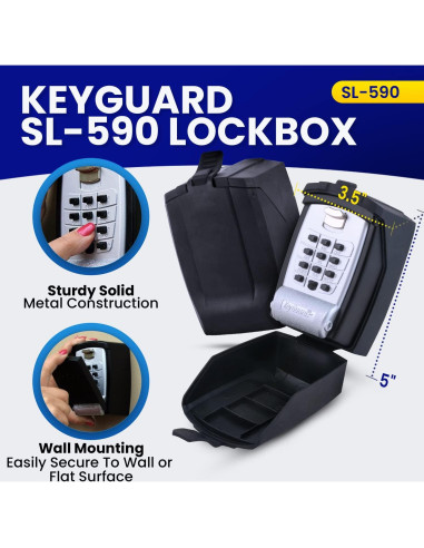 Caja de Seguridad Exterior KeyGuard Pro SL-590-Cvr Mediana