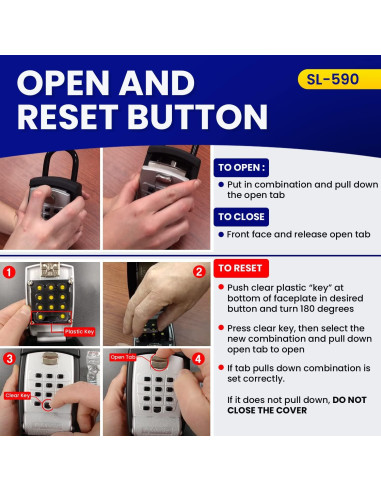 Caja de Seguridad Exterior KeyGuard Pro SL-590-Cvr Mediana