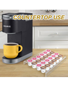 Soporte organizador para 24 cápsulas K-Cup Urcreeds acrílico 2