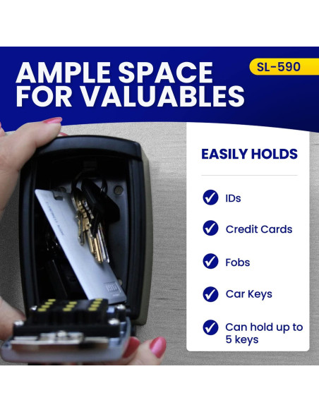 Caja de Seguridad Exterior KeyGuard Pro SL-590-Cvr Mediana