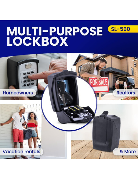 Caja de Seguridad Exterior KeyGuard Pro SL-590-Cvr Mediana