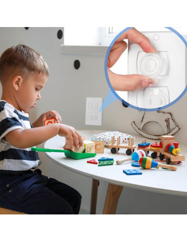 Cubiertas de Enchufes Thyle 120 Pcs Seguridad Infantil PVC