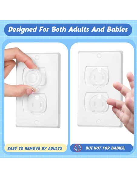 Cubiertas de Enchufes Thyle 120 Pcs Seguridad Infantil PVC