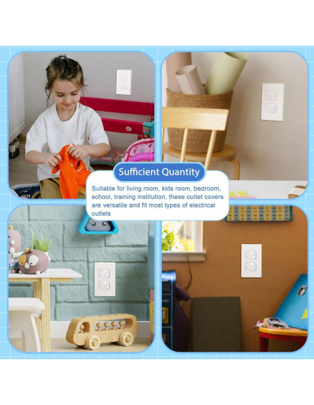 Cubiertas de Enchufes Thyle 120 Pcs Seguridad Infantil PVC