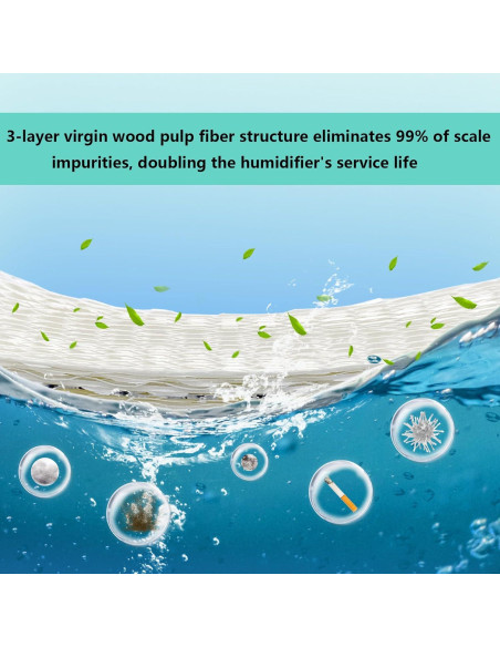 Filtros de humidificador YXQZH 4T compatibles 4 unidades