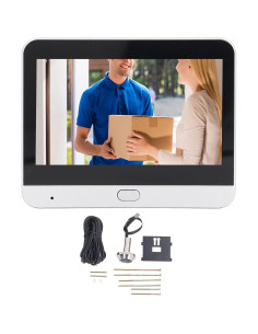 Timbre de Video Inteligente 1080P Eujgoov con Pantalla 4.3" 2