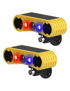 Alarma Solar de Movimiento WONFAST con Luz Estroboscópica LED 2Pack