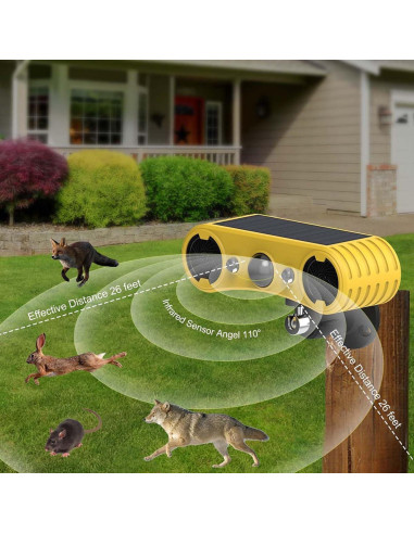 Alarma Solar de Movimiento WONFAST con Luz Estroboscópica LED 2Pack