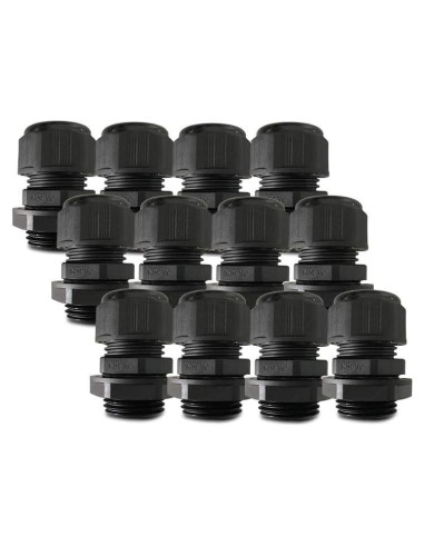 Conector de Cable Gland 1/2" Nylon IP68 YXX-TECH 12 Piezas