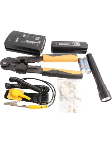 Kit de Herramientas de Red Syba 50 Piezas con Probador LAN