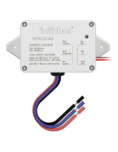 Relé de Control de Potencia Enclosed Briidea 20A 24VAC/DC