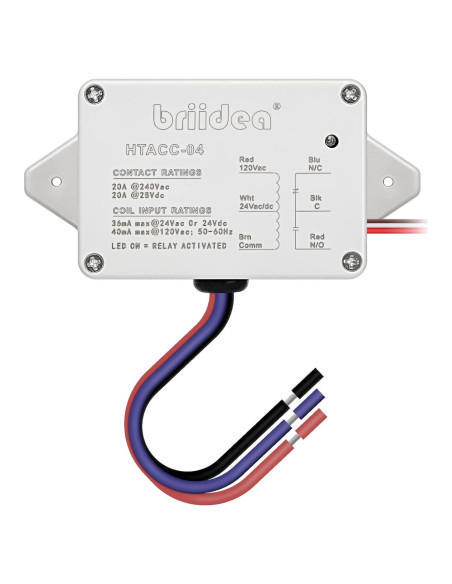 Relé de Control de Potencia Enclosed Briidea 20A 24VAC/DC