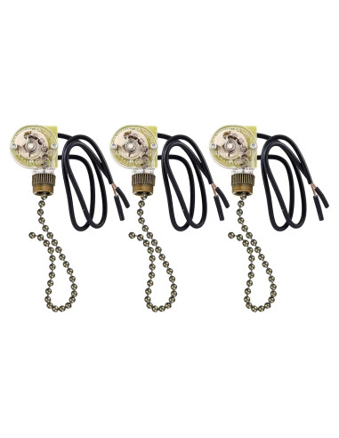 Interruptor de Luz de Ventilador de Techo VIPMOON ZE-109 - 3 Piezas