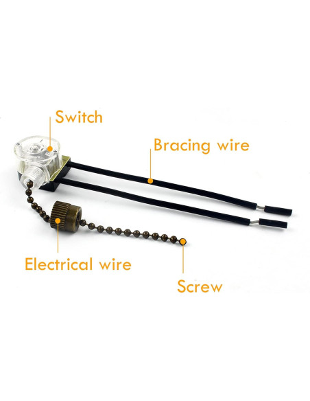 Interruptor de Luz de Ventilador de Techo VIPMOON ZE-109 - 3 Piezas Interruptor de Luz de Ventilador de Techo VIPMOON ZE-109 - 3 Piezas