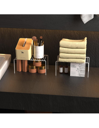 Estante de Almacenamiento Redrubbit 2 Piezas 26.9x13x12.9cm Blanco