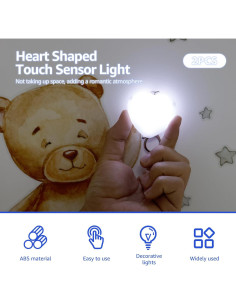 Luz de Corazón Brillante LYIYEYAN para Monedero LED Recargable 2