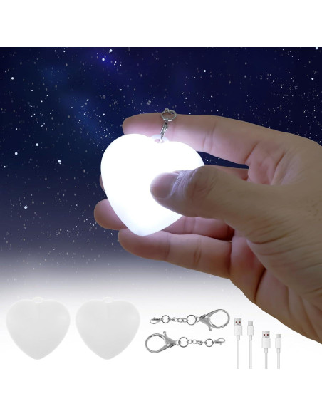 Luz de Corazón Brillante LYIYEYAN para Monedero LED Recargable Luz de Corazón Brillante LYIYEYAN para Monedero LED Recargable