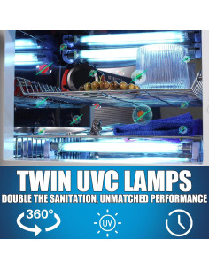 Armario de Limpieza UVC Doble 12L SHENZHEN con Temporizador 2