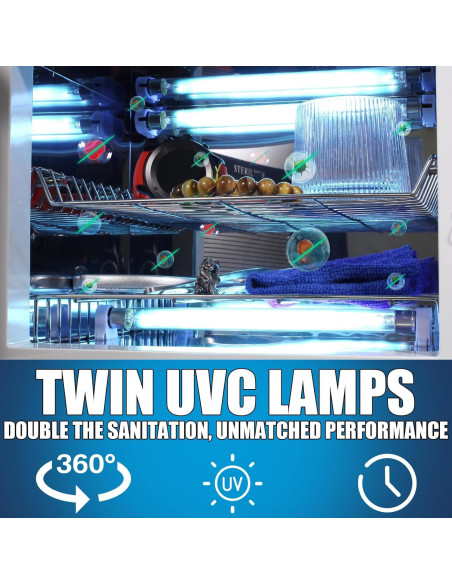 Armario de Limpieza UVC Doble 12L SHENZHEN con Temporizador