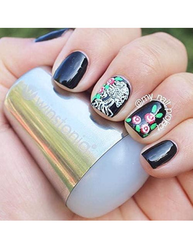 Estampador de Uñas Jumbo Winstonia - Almohadilla Pegajosa Blanca