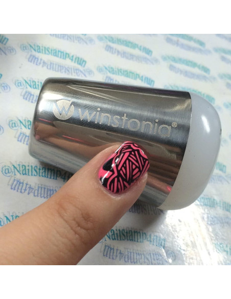 Estampador de Uñas Jumbo Winstonia - Almohadilla Pegajosa Blanca
