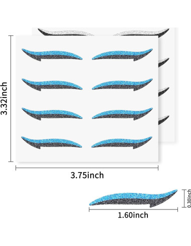 Pegatinas de Eyeliner Brillantes GEUUFEA - Maquillaje Impermeable