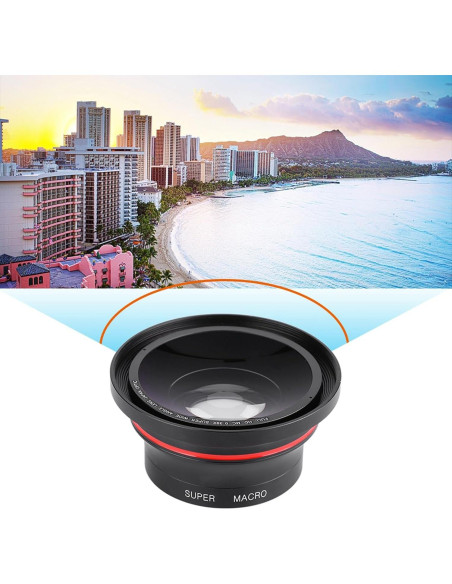 Lente Gran Angular 37mm Masyrt 0.39x para Cámaras y Móviles Lente Gran Angular 37mm Masyrt 0.39x para Cámaras y Móviles