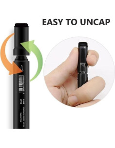 Paquete de 6 Marcadores Grises Arhomet Doble Punta Fina y Pincel 2