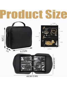 Organizador de Joyería GSXRB Plegable Impermeable 36 Compartimentos 2