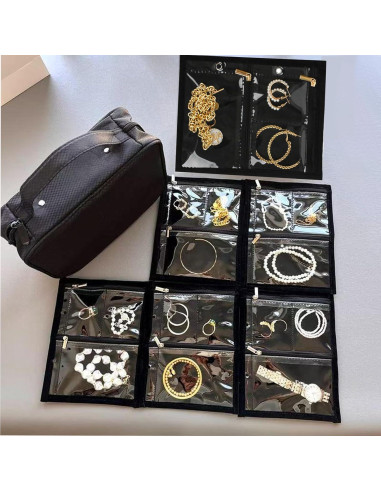 Organizador de Joyería GSXRB Plegable Impermeable 36 Compartimentos