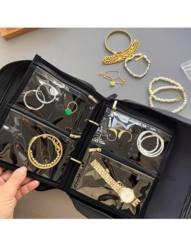 Organizador de Joyería GSXRB Plegable Impermeable 36 Compartimentos