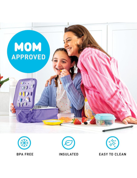 Bolsa de Almuerzo Térmica Fit & Fresh para Niños Púrpura