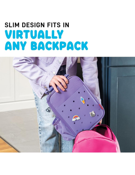 Bolsa de Almuerzo Térmica Fit & Fresh para Niños Púrpura