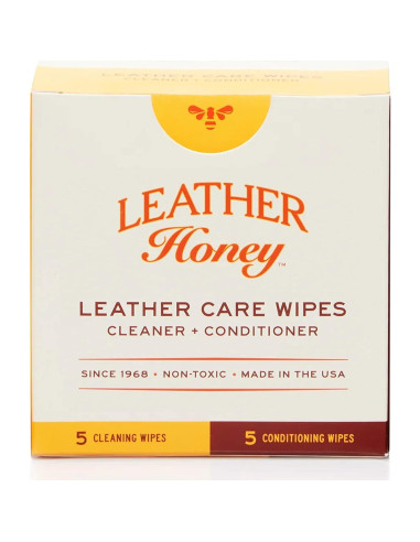Toallitas de Cuidado de Cuero Leather Honey - 10 Unidades
