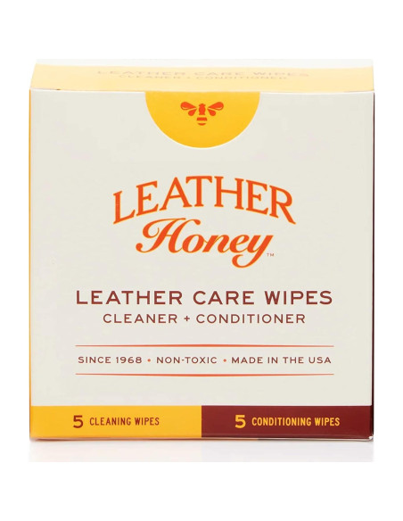 Toallitas de Cuidado de Cuero Leather Honey - 10 Unidades