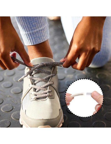 20 Aglets Transparentes para Cordones de Zapatos 6.35 cm