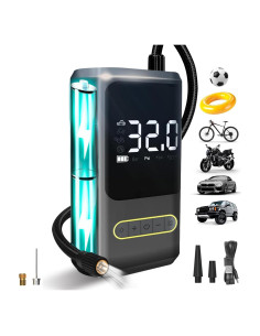 Compresor de Aire Portátil JONEME 150 PSI con Luz LED