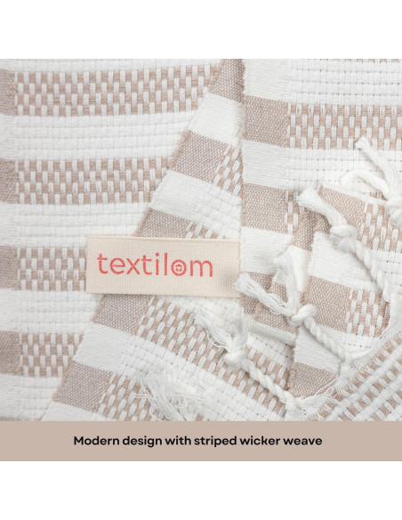 Toallas de Mano Textilom Algodón Turco Beige Juego de 2 Toallas de Mano Textilom Algodón Turco Beige Juego de 2